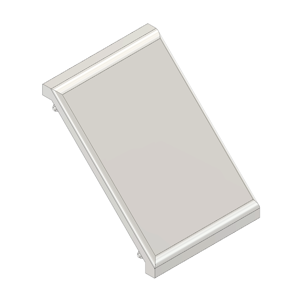 40-230-1 MODULAR SOLUTIONS ALUMINUM GUSSET<br>90MM X 90MM GRAY PLASTIC CAP COVER FOR 40-130-1, FOR A FINISHED APPEARANCE